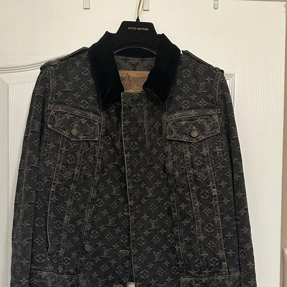 Louis Vuitton Black Monogram Denim Jacket